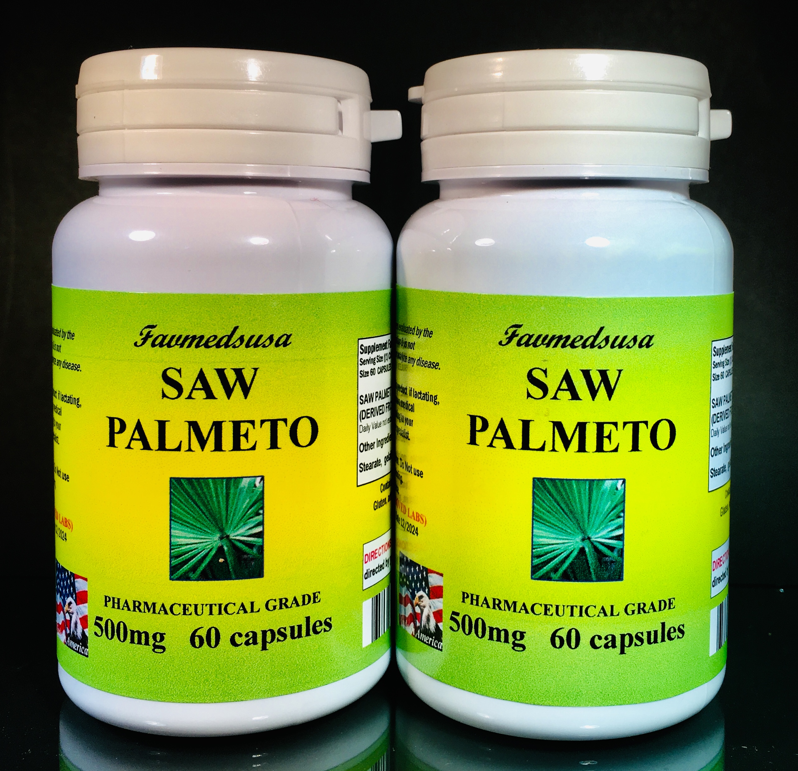 Saw Palmetto 500mg - 120 (2x60) capsules